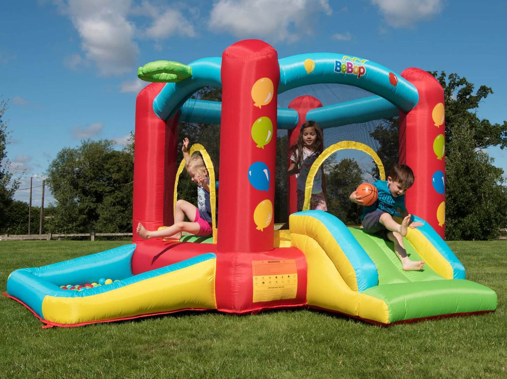 bebop balloon bouncy castle with kids