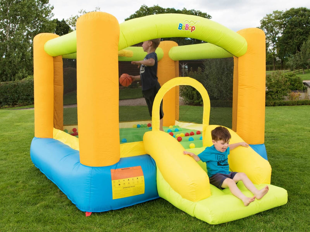 bebop grasshopper bouncy castle with kids