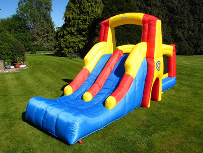 bouncy castle slide top