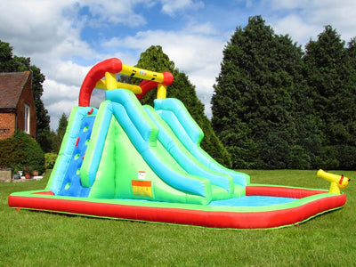 Bebop Inflatable water slide and splash pool